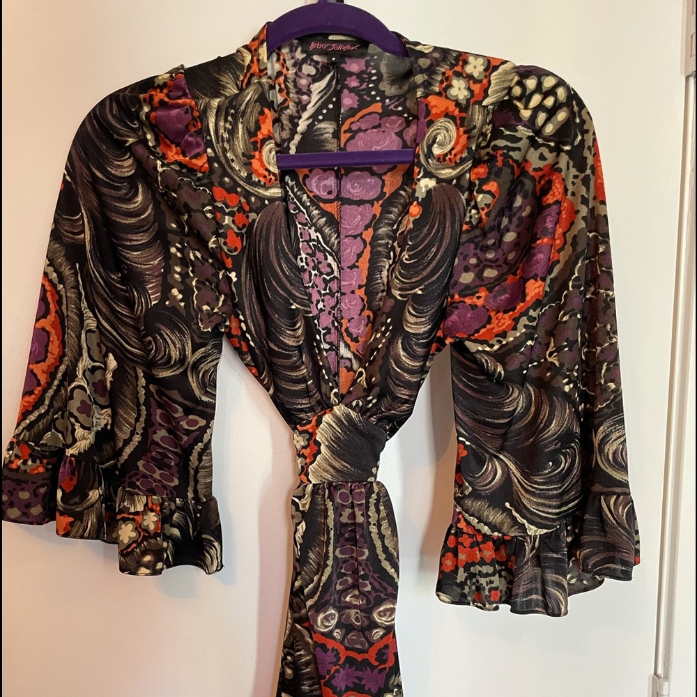 Betsey Johnson Tie Dress , gently worn 6